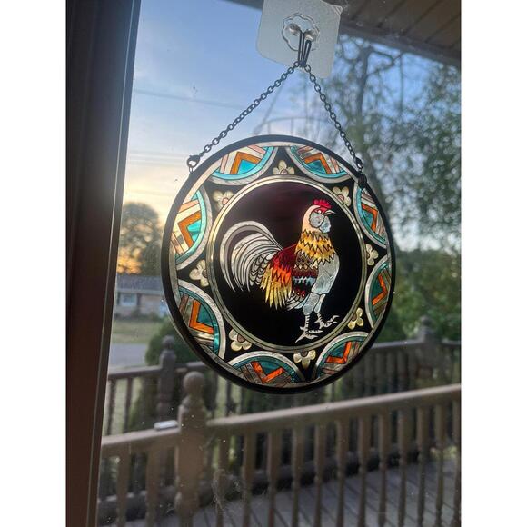 Stained Glass rooster sun catcher - Picture 1 of 1